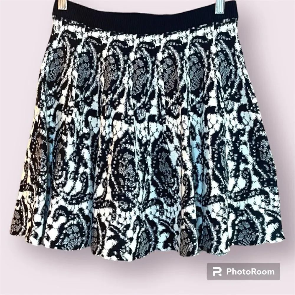 DKNY Wool Blend Mini Circle Skirt
